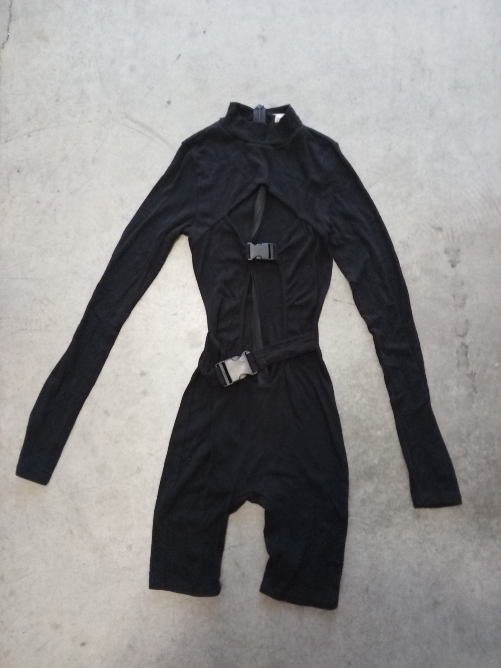 SORELLA Black Bodysuit  with Logo Tag